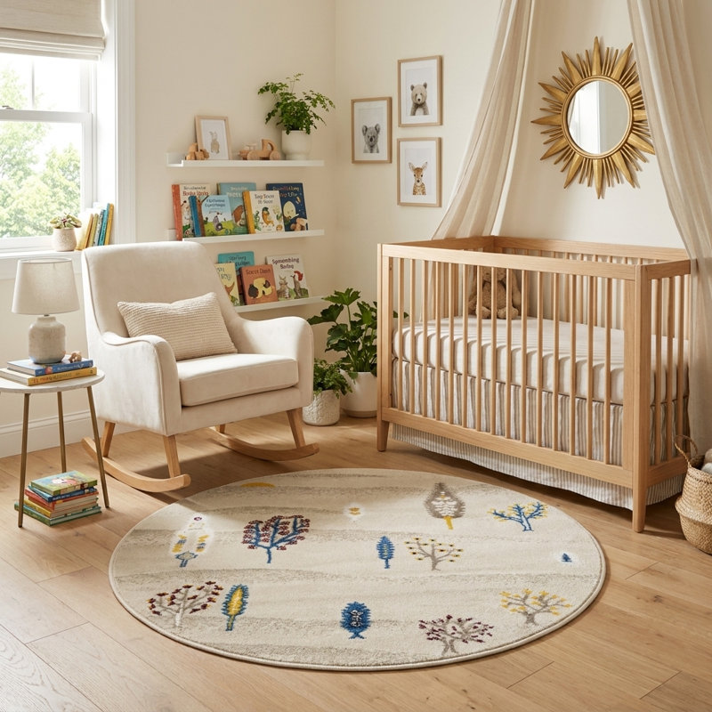 Bursa Botkins Rug, Round 3'1"
