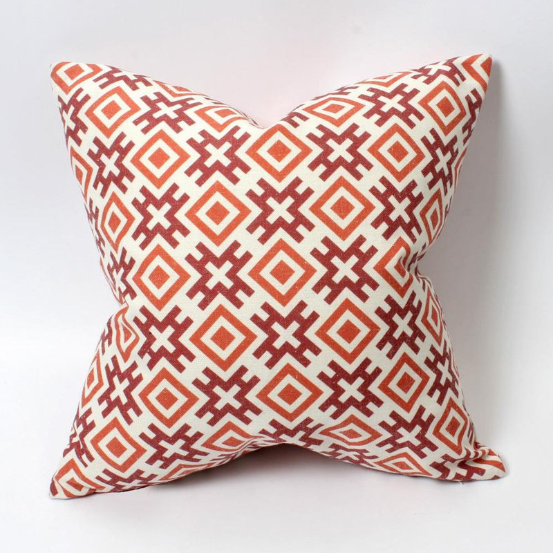 Coussin décoratif décoratif, Rouge, Polyester/ Bourre en polyester