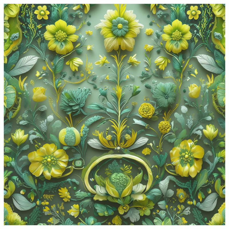 Rideaux de fenêtre à motif floral complexes, voilages et voilages à motif floral - 1 panneau, 50" x 80" - 1 Panel, Blockout