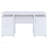 Rochelle White Computer Desk With 2 Drawers, Cabinet, And Adjustable Keyboard Tray For Ergonomic Comfort And Storage-1736574400