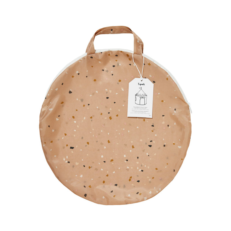 Terrazzo Clay Recycled Fabric Kids Play Tent Castle