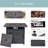 Brenon 9 - Person Outdoor Seating Group with Fire Pit with Cushions-1991303179
