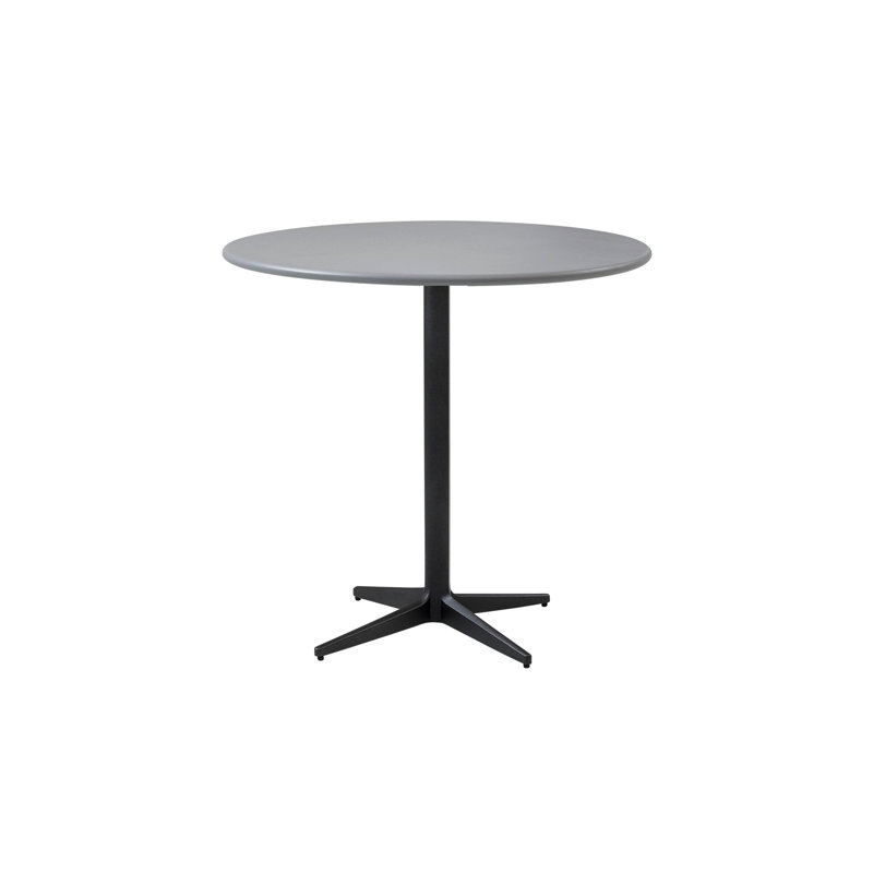 Drop Outdoor Round Coffee Table, Gray, 23.7" W x 23.7" L x 29.4" H, Light Gray