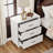3-Drawer Nightstand With Noble Design-2087990314