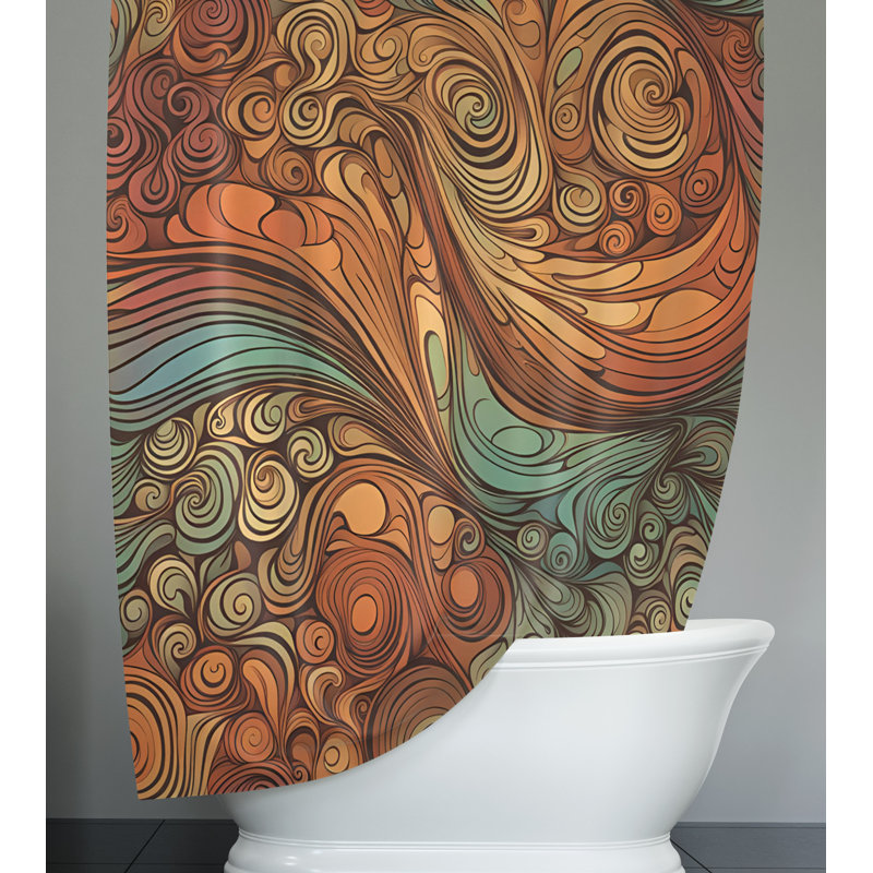 Rideau de douche Ervehe, H 72 po x l 70 po