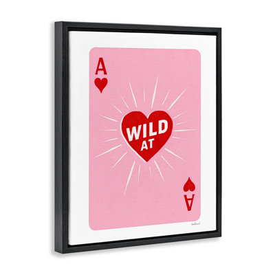 Wild At Heart Card Floating Frame, design by Amanda Greenwood
