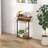 Side Table For Small Spaces, End Table For Couch, Slim Couch Tray Tables, Skinny Thin End Tables For Living Room, Bedroom-1117260294
