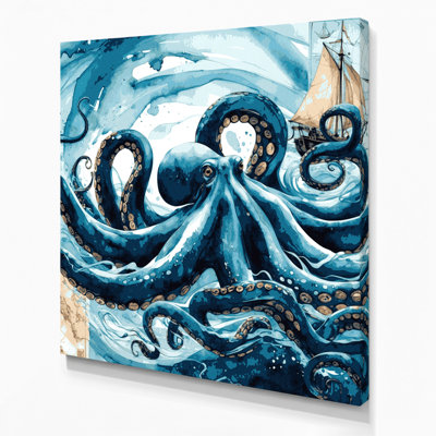 Art nautique sur toile bleu nautique