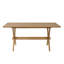 Table de salle à manger rectangulaire en bois massif Urquhart-118321003