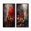 Red Harlem Nights At The Cotton Club II - ensemble de salon Harlem Renaissance Wall Art de 2-466503409-466503411