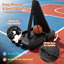 Panier de basketball extérieur à manivelle de 44 pouces avec plaque de protection