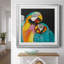 Perroquet ludique - peinture encadrée-1730320465-1730320296