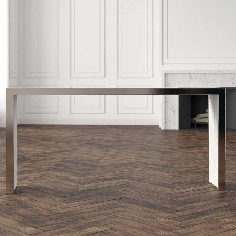 Melange 72'' W Stone Console Table