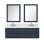 Ensemble de meuble-lavabo double 60 "avec miroir 60"-82339552-82339553