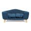 Lit pour chien Mid-Century moderne bleu marine avec pieds en bois de bouleau fiables, assemblage durable requis