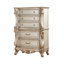 Commode 5 tiroirs Mitcheldean en ivoire doré