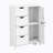 Bathroom Cabinet Floor Storage Cabinet With Adjustable Shelf And Drawers