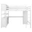 Lit mezzanine en bois avec armoire et bibliothèque, mezzanine pleine grandeur avec garde-robe et bureau pour enfants-2109918457