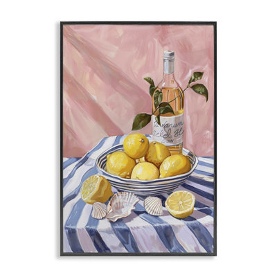  Summer Fruit & Wine Giclee Art by LSR Design Studio