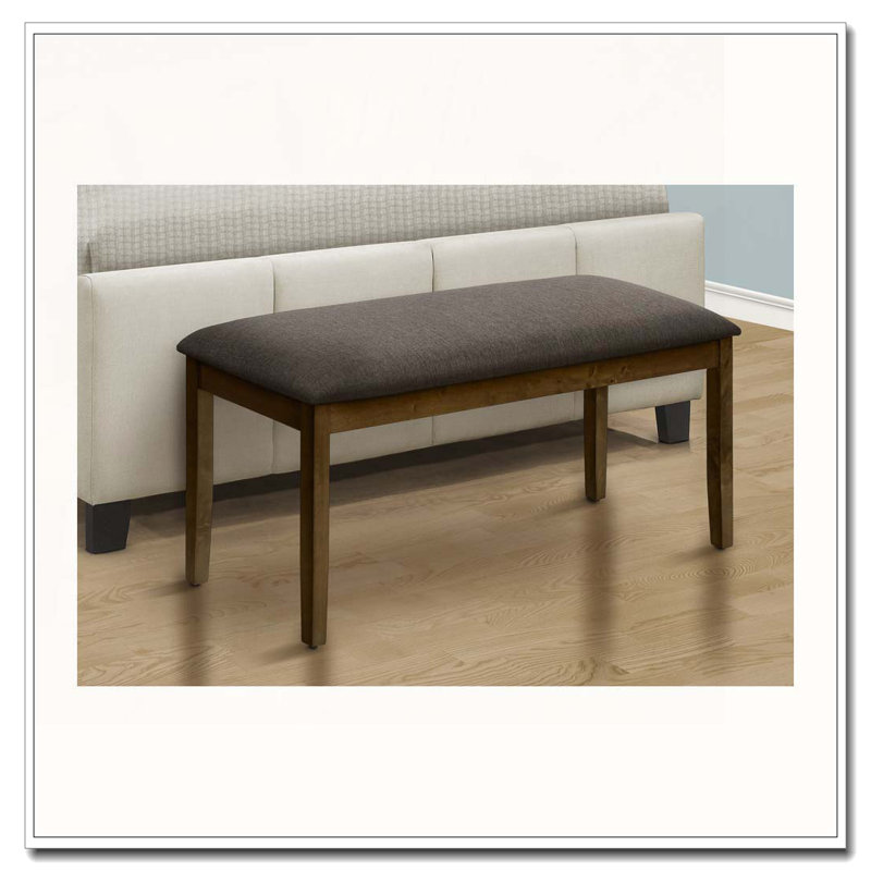 Banc rembourré pour la salle à manger, la cuisine, le vestibule, Brun