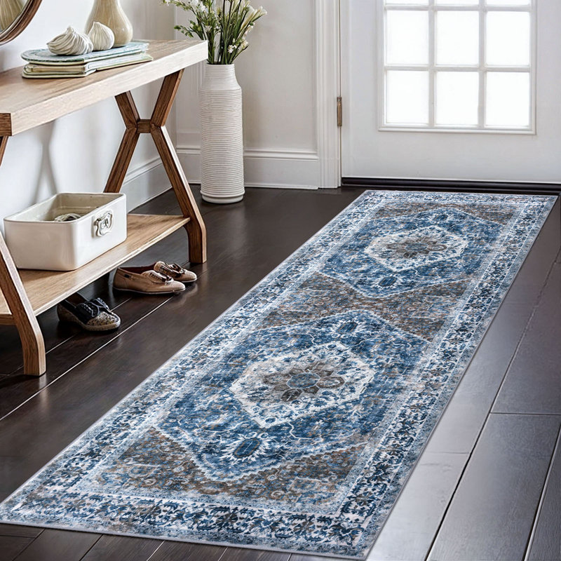 Tapis d'intérieur antidérapant Jodhveer , Tapis de couloir 2 pi x 6 pi