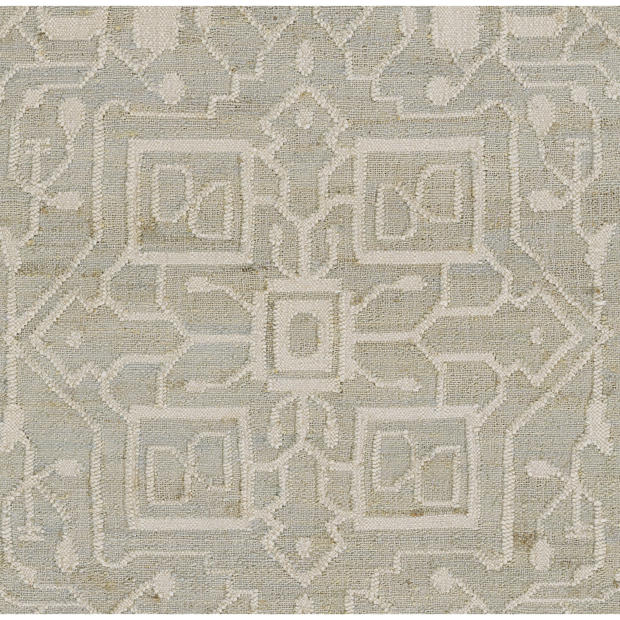 Asira Handmade Blue/Beige Rug, Rectangle 5'3" x 7'6"