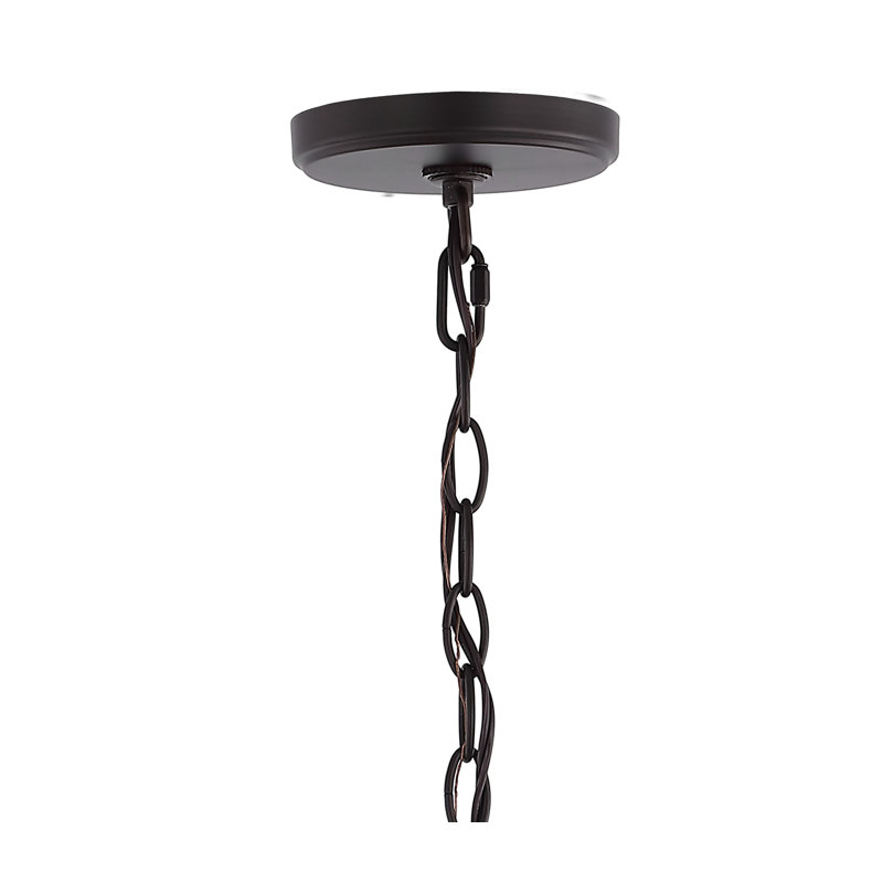 Luminaire suspendu géométrique 4 lumières Areyanna, Bronze huilé