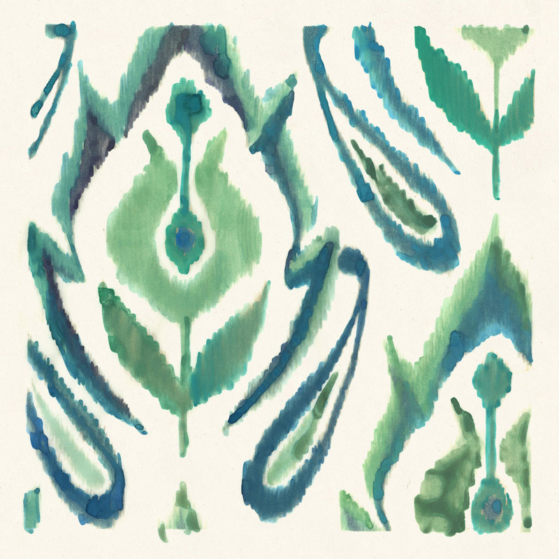 Painterly Ikat Collection 6 Print