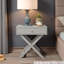 Pair of Leanora 1-Drawer Premium Bedside Tables, Set of Two Nightstands, End Tables-1205965960