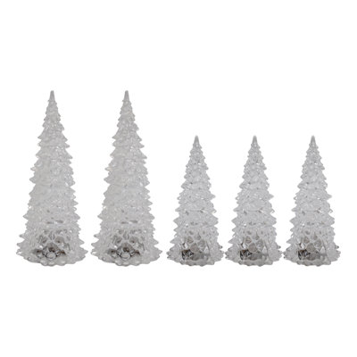 Battery Operated Crystal Trees - 5 Count