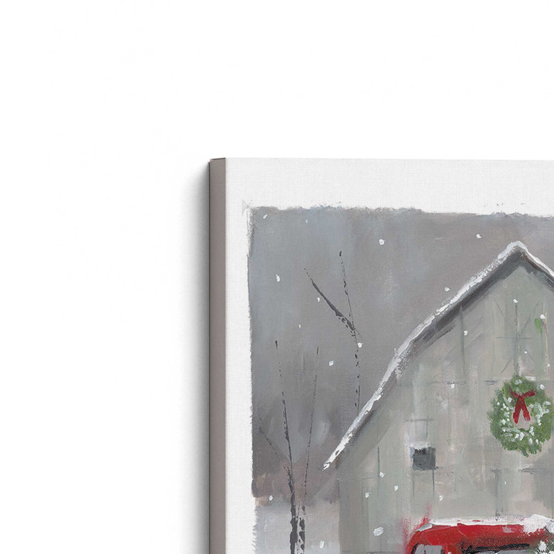 «Christmas on the Farm» par Dogwood, L 24 po x H 32 po, Ne s’applique pas, Toile tendue