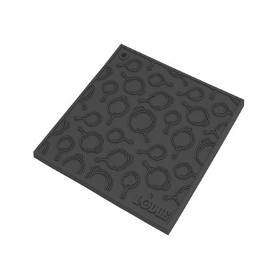 7 Inch Square Silicone Trivet Skillet Pattern