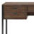 Richmond 60"W Solid Acacia Wood and Metal Modern Industrial Writing Desk with 2 Drawers and Flip-Down Keyboard Tray