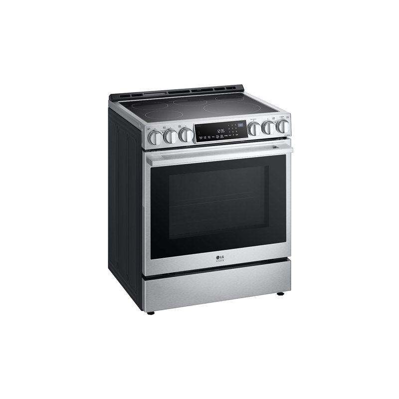 LG STUDIO InstaView® Electric Slide-in Range with ProBake Convection® and Air Fry, 6.3 cu. ft., Stainless Steel