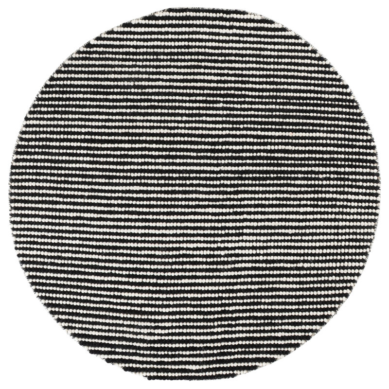 Tapis d'intérieur en laine tissé à la main Natura, 6'-0" x 6'-0" Round