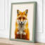 Fox Portrait Boho 1 Piece Wrapped Canvas Wall Art-1597359186-1597359198