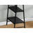 Modern Industrial Computer Desk With Storage Shelves, Black Marble Look, And Metal Frame For Home Office-746297601