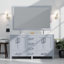 Meuble-lavabo blanc 60 po X P 22 po D et 58 po Miroir-117984834