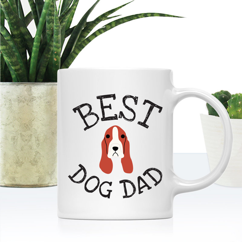 Ceramic Coffee Mug, Basset Hound