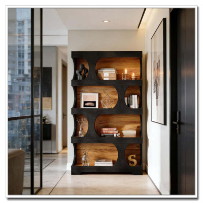 S-Shaped Storage Bookcase