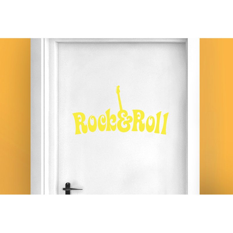 Entertainment Wall Decal, Bright Yellow
