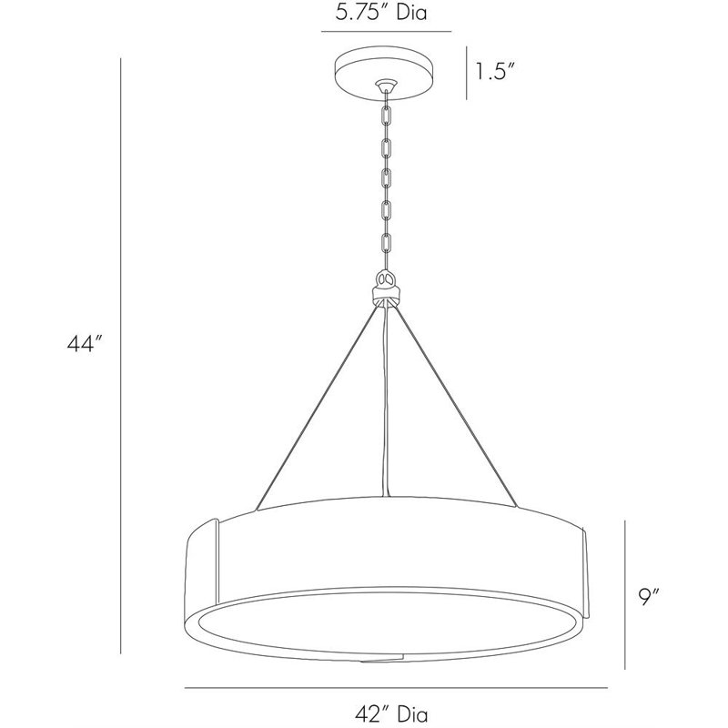 Dante 5 - Light Chandelier