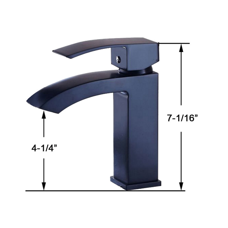 Single-Hole Single-handle Bathroom Faucet, Bronze