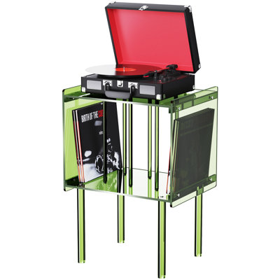 Audio Rack, Acrylic Record Player Table