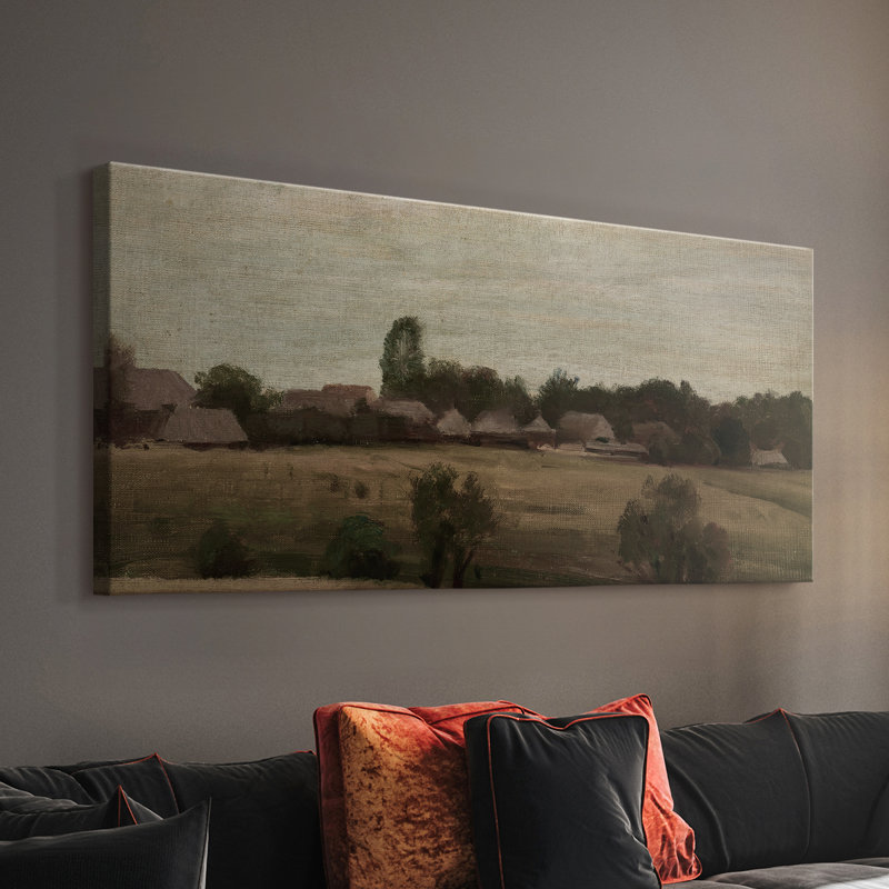 Série paysage - DCLVI - Toile tendue avec châssis - Prêt à accrocher, H 16 po x l 32 po