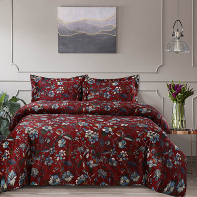 Amara Velvet Floral Duvet Cover