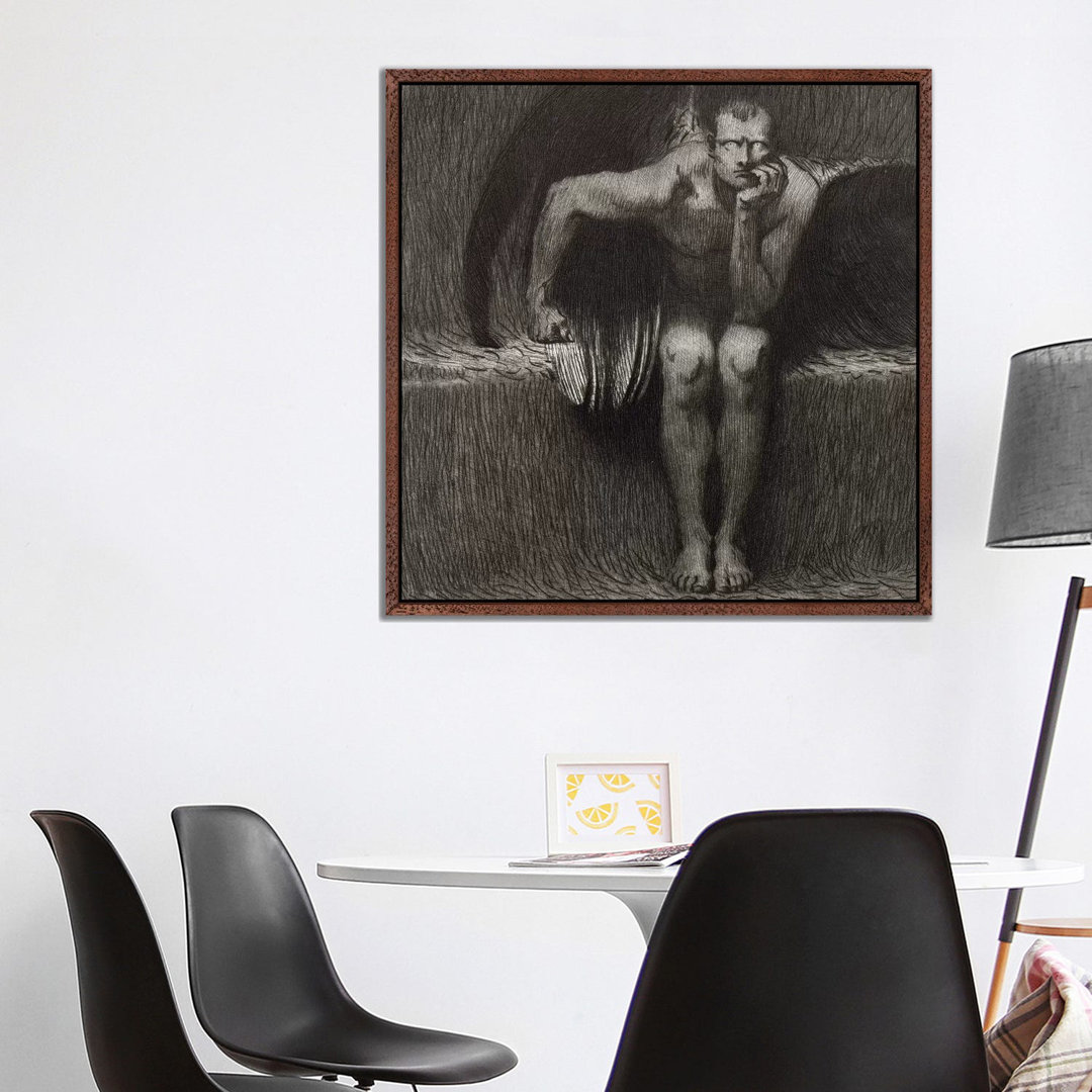 Lucifer, 1892 by Franz Von Stuck - Painting on Canvas