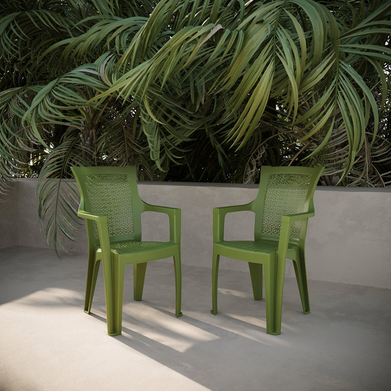 Chaise de patio Sidiki, Vert