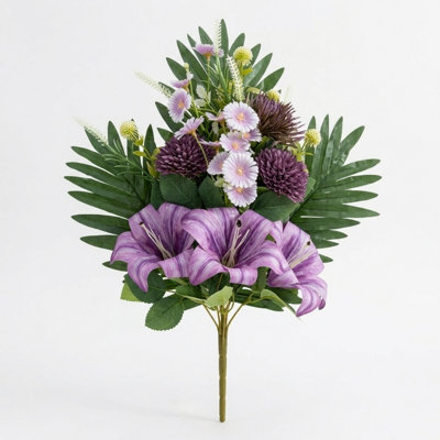 Fleurs de cimetière artificielles pour la tombe