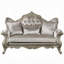 Causeuse Bertha avec 3 coussins, gris champagne, 70 pouces Bertha